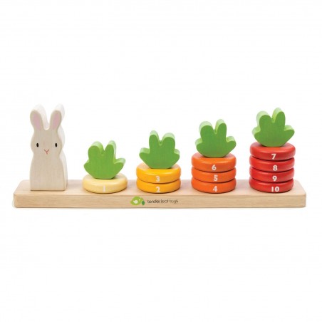 Sorter kolorów i kształtów Królik liczenie marchewek- Tender Leaf Toys