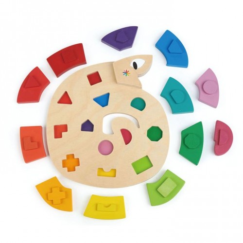 Kolorowy wąż, kolory i kształty - Tender Leaf Toys