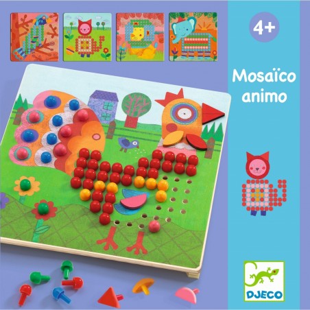 Mozaika edukacyjna Zwierzęta Mosaico Animo - Djeco