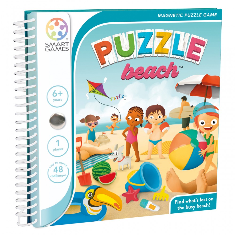 Gra Planszowa Magnetyczna Puzzle Beach od 6lat - SmartGames