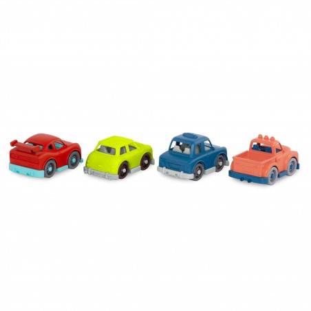 Zestaw 4 małych autek MINI RIDERS kabriolet  - Wonder Wheels