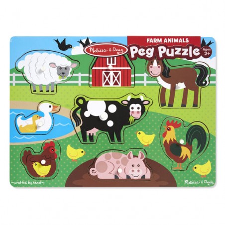 Układanka drewniana Zwierzęta Puzzle - Melissa & Doug