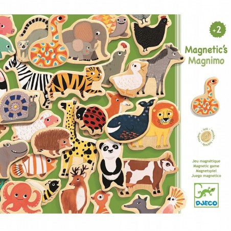 Drewniane magnesy Zwierzęta Magnimo - Djeco