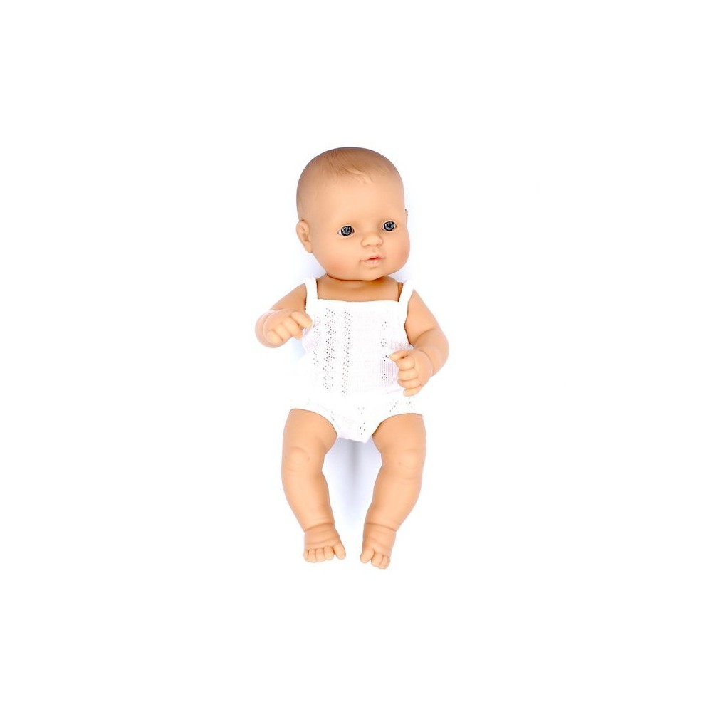 Pachnąca Lalka Chłopiec Europejczyk 32 cm + ubranko - Miniland Doll
