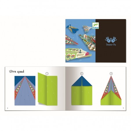 Origami z naklejkami Samoloty - Djeco