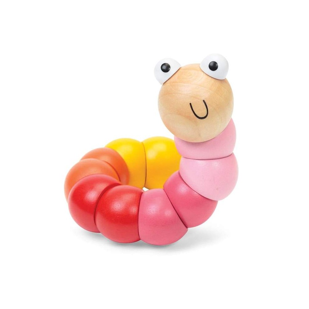 Elastyczna dżdżownica robaczek Wiggly Worm róż - Bigjigs Toys
