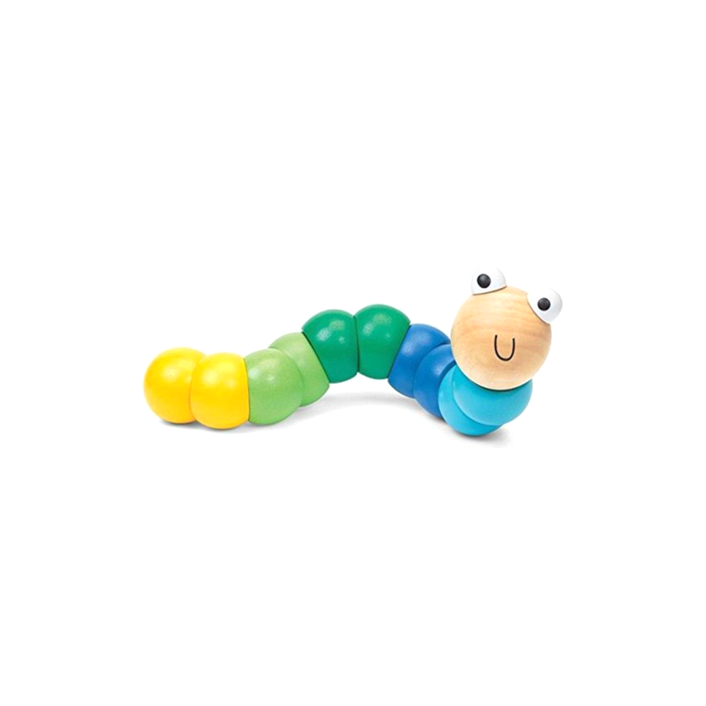 Elastyczna dżdżownica robaczek Wiggly Worm niebieski - Bigjigs Toys