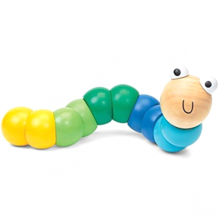 Elastyczna dżdżownica robaczek Wiggly Worm niebieski - Bigjigs Toys