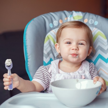 Łyżeczki Wstępne niemowlęce GOOtensils róż fiolet - numnum