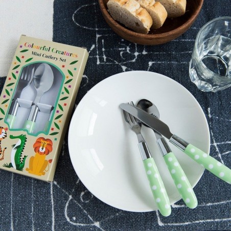Sztućce dla dziecka widelec, nóż i łyżka - Rex London