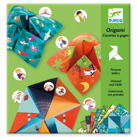 Origami z Naklejkami Zwierzaki Piekło-Niebo - Djeco