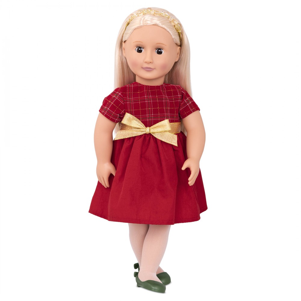 Lalka 46cm w Czerwonej Sukience Bria - Our Generation