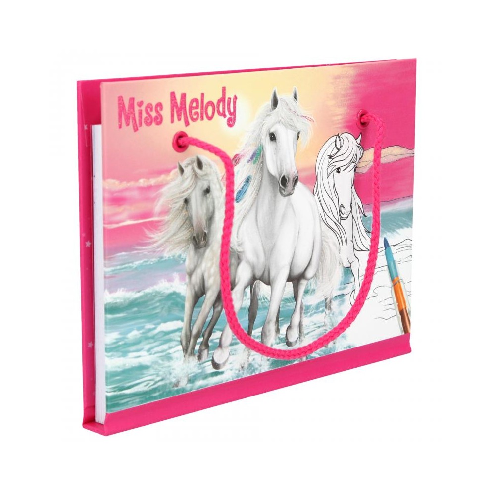 Kolorowanka z Kredką Modułową Konie - Miss Melody