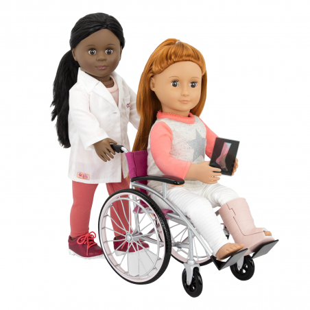 Wózek Inwalidzki i Akcesoria Medyczne dla Lalki - Our Generation