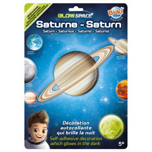Planeta Saturn świecąca w...