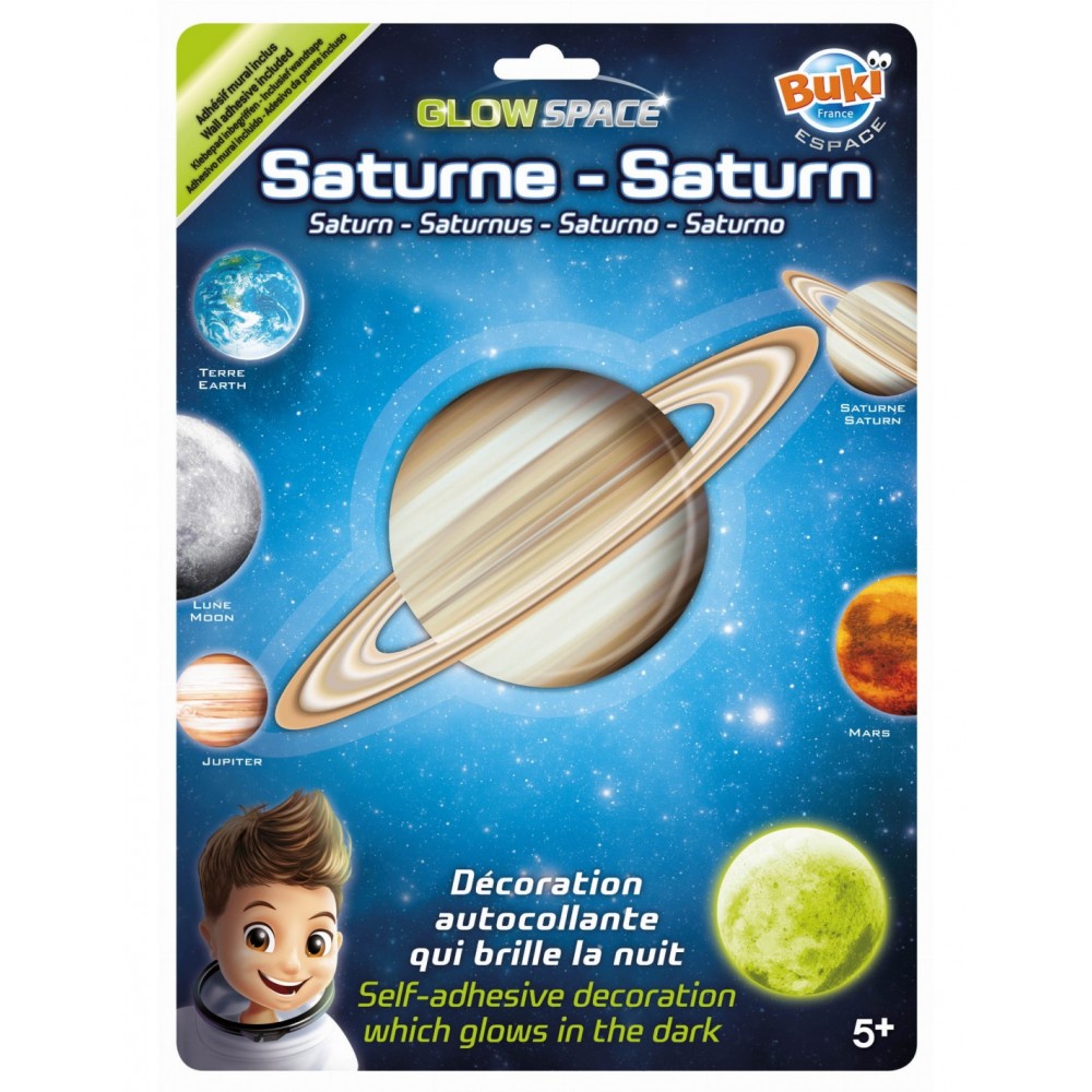 Planeta Saturn świecąca w ciemności - Buki