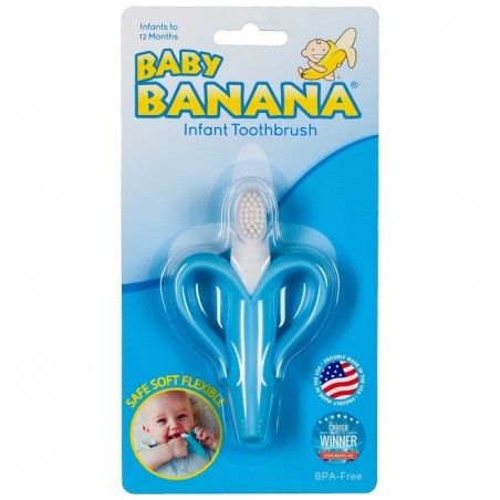 Szczoteczka Treningowa Gryzak Banan Niebieski - Baby Banana