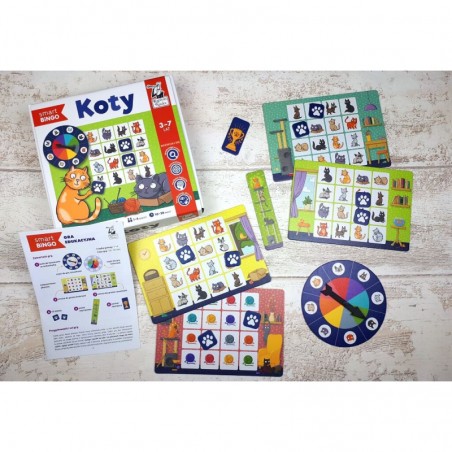 Koty. Smart Bingo. Gra edukacyjna - Kapitan Nauka