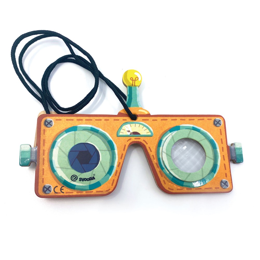 Kalejdoskop Okulary Robota żółte - Svoora