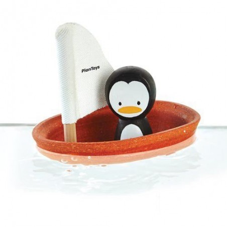 Żaglówka z Pingwinem do Kąpieli - PlanToys