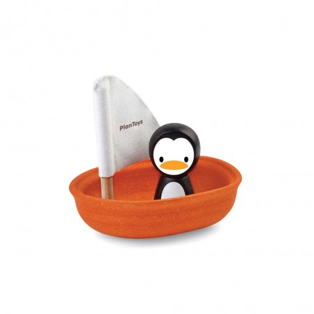 Żaglówka z Pingwinem do Kąpieli - PlanToys