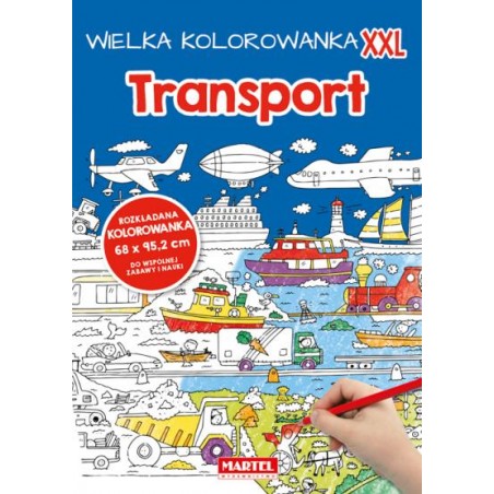 Wielka kolorowanka XXL Transport