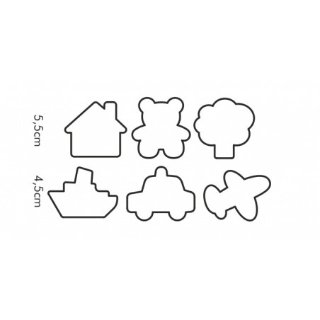 Foremki do wykrawania Ciasteczek 6 szt. - Tescoma
