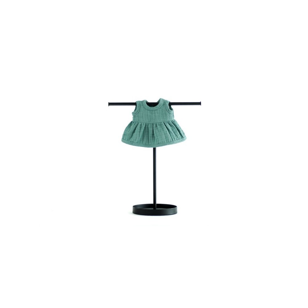 Sukienka Muślinowa Frosty Green do Lalki 21 cm - Miniland