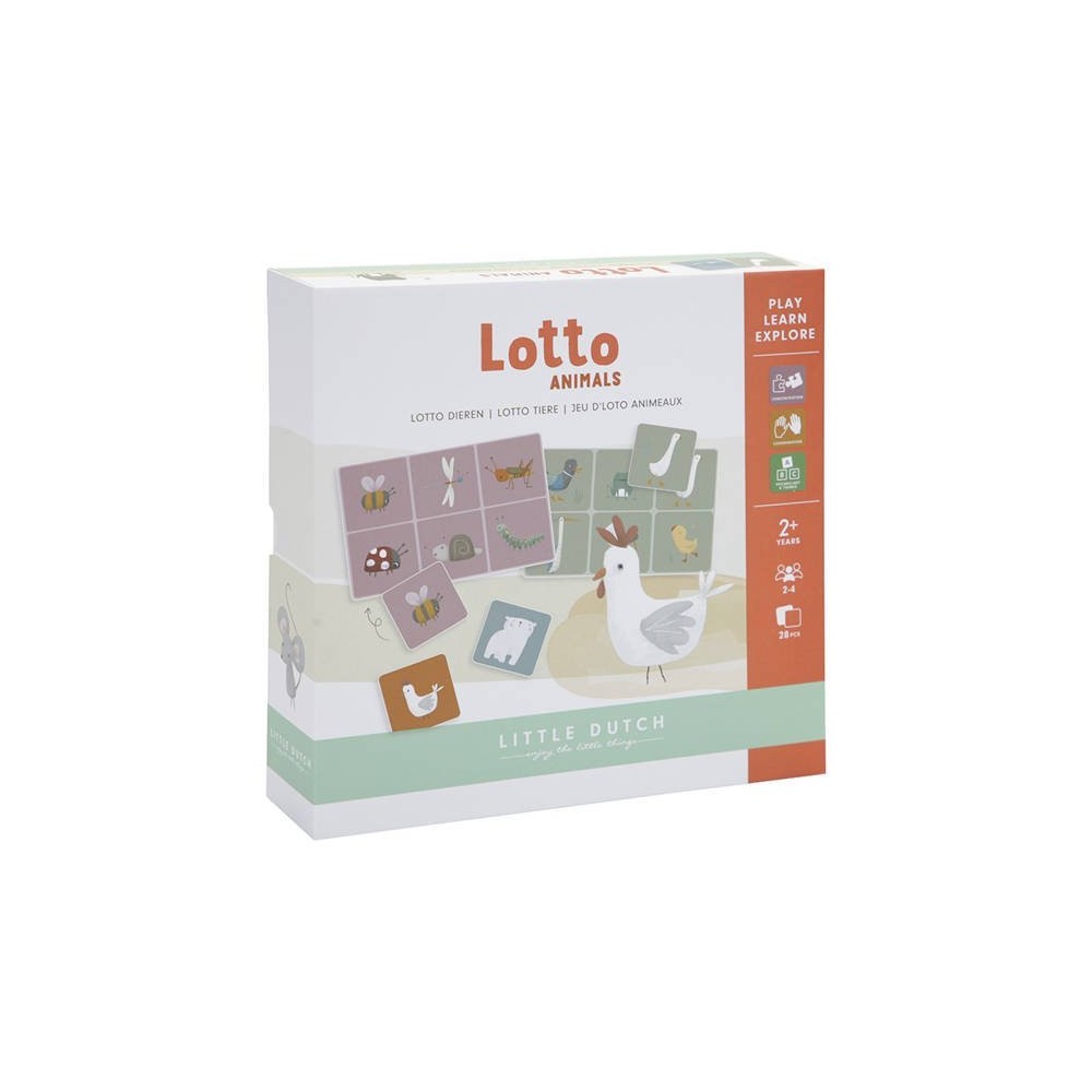 Gra edukacyjna Lotto Animals - Little Dutch