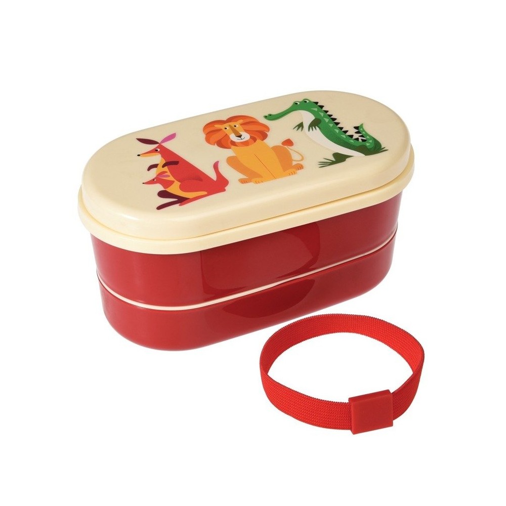 Lunchbox ze Sztućcami Śniadaniówka Zwierzaki - Rex London