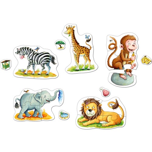 Moje pierwsze puzzle Zwierzęta z Zoo - Haba