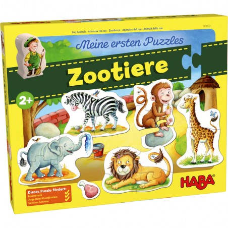 Moje pierwsze puzzle Zwierzęta z Zoo - Haba