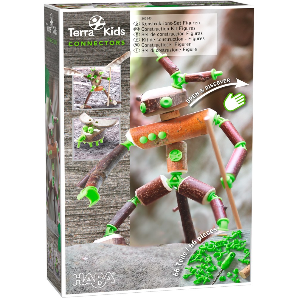 Łączniki do Drewna Terra Kids Connectors Figury - Haba