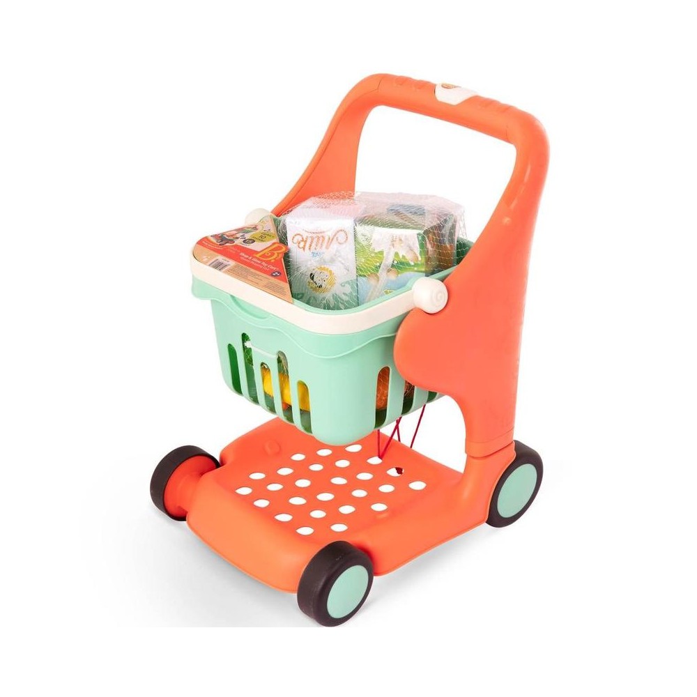 Wózek na zakupy z artykułami Spożywczymi Shop & Glow Toy Cart - b.toys