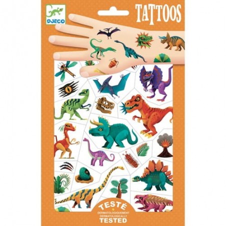 Tatuaże Dziecięce Dinozaury - Djeco