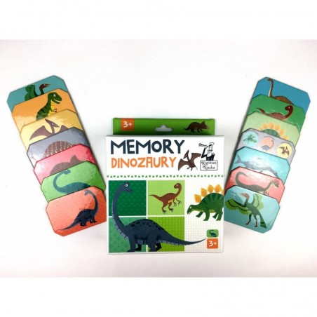 Gra pamięciowa Memory. Dinozaury - Kapitan Nauka