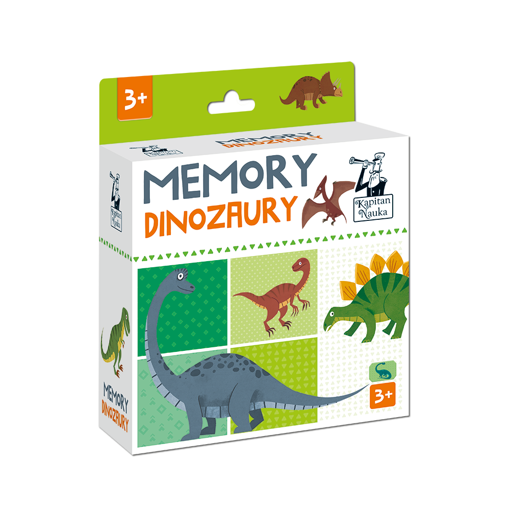 Gra pamięciowa Memory. Dinozaury - Kapitan Nauka