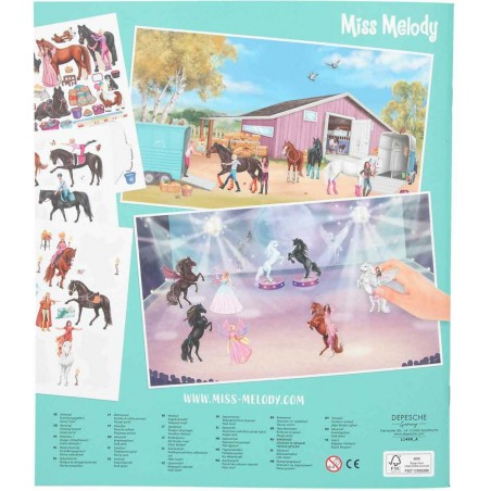Kreatywny Album z naklejkami Stickerworld Konie - Miss Melody