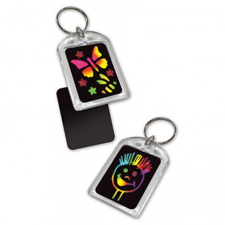 Breloczek Wydrapywanka 6 szt. Key Chain Scratch Art - Melissa & Doug