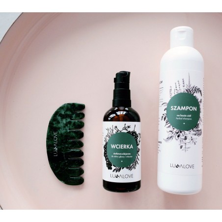 Ziołowy szampon oczyszczający na porost włosów - Lullalove