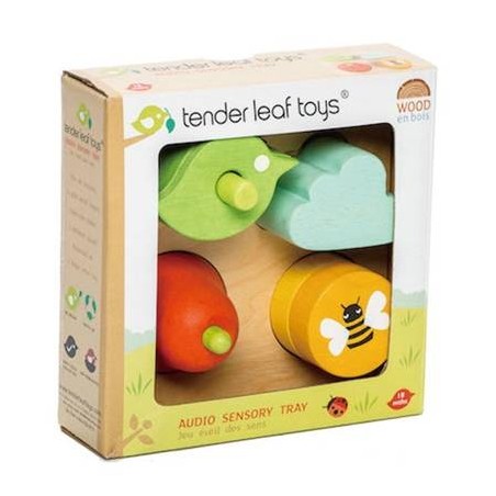 Układanka Kształty i Dźwięki Sensoryczne Ogród - Tender Leaf Toys