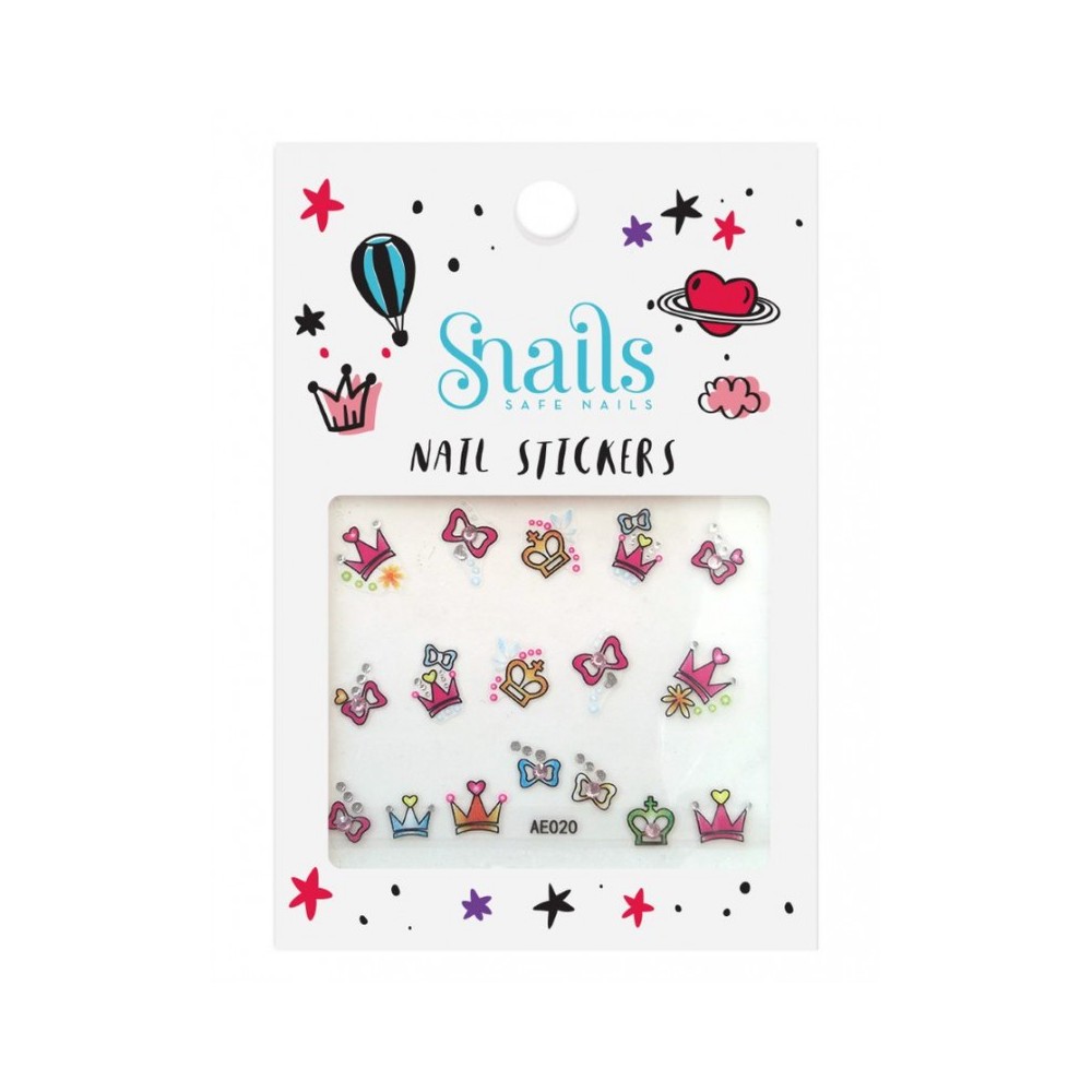 Naklejki na paznokcie dla dzieci Perfect Princess - Snails