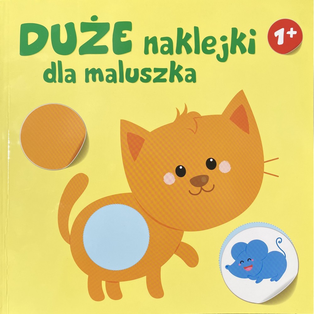 Duże naklejki dla maluszka. Kotek