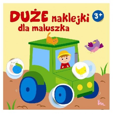 Duże naklejki dla maluszka. Traktor 3+