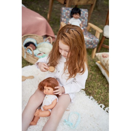 Pachnąca Lalka Dziewczynka Europejka Rude włosy 38cm - Miniland Doll