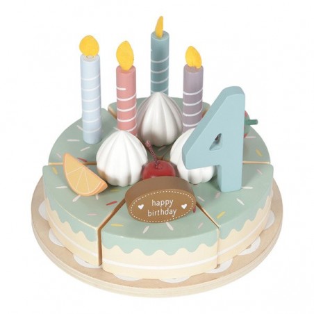 Drewniany Tort Urodzinowy Ciasto - Little Dutch