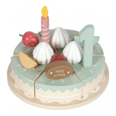 Drewniany Tort Urodzinowy Ciasto - Little Dutch