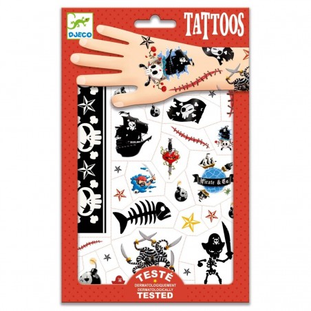 Tatuaże dla Dzieci Piraci - Djeco