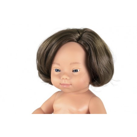 Pachnąca Lalka Europejka 38cm z Zespołem Downa Dziewczynka - Miniland Doll