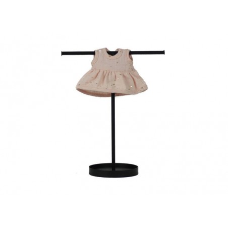 Sukienka Muślinowa Różowa do Lalki 21 cm Gold Dots - Miniland